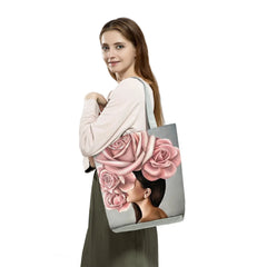 Floral Lady Women's Shoulder Bag Art High Capacity Customizable Tote Bag