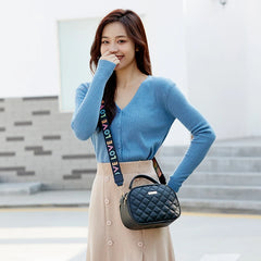 Women Shoulder Bag Diamond Lattice Crossbody Handbag