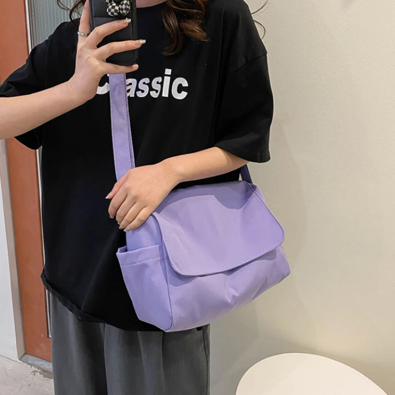 Ladies Shoulder Bags Large Capacity Messenger Bags Casual Oxford Cloth