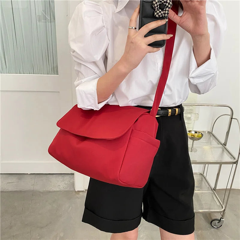 Ladies Shoulder Bags Large Capacity Messenger Bags Casual Oxford Cloth