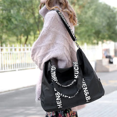 Large Capacity Shoulder Bag Women's Handbag Nylon Travel Tote