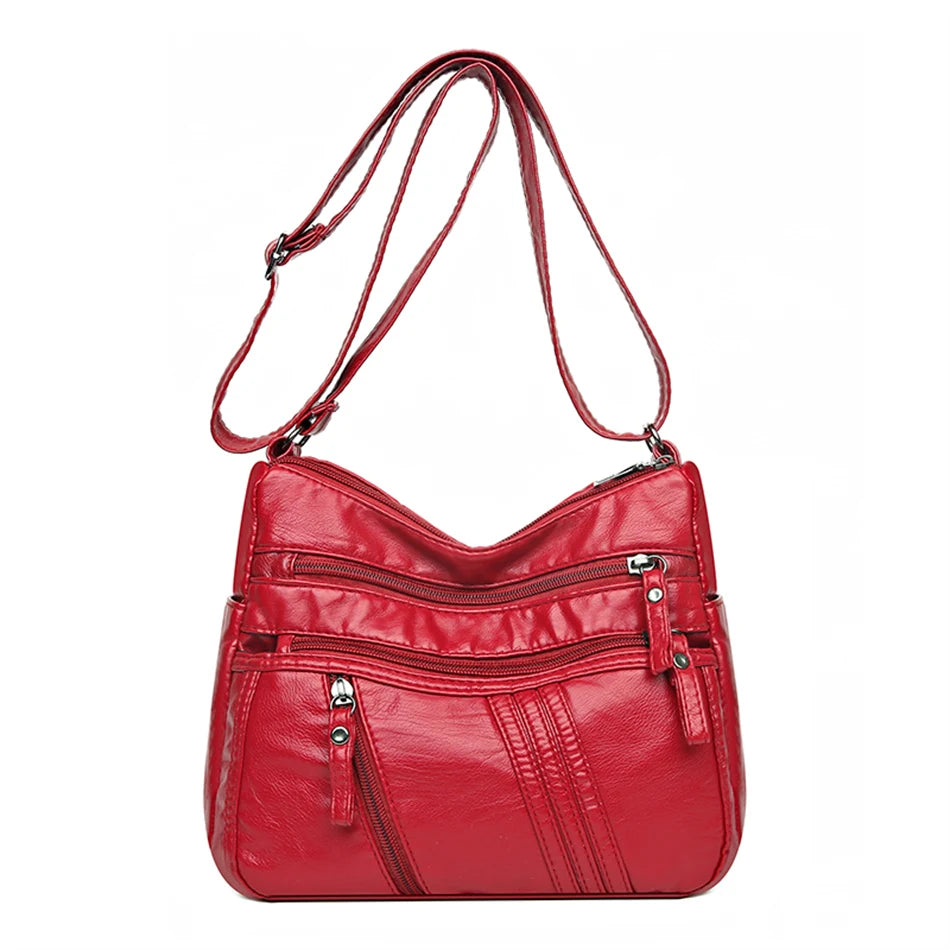 Casual Crossbody Bag PU Leather Women's Travel Purse