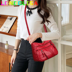 Casual Crossbody Bag PU Leather Women's Travel Purse