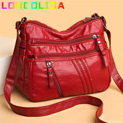 Casual Crossbody Bag PU Leather Women's Travel Purse