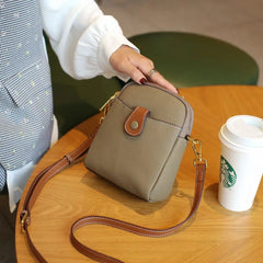 Women's Small Cow Leather Shoulder Bag Crossbody Phone Purse
