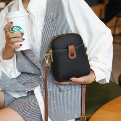 Women's Small Cow Leather Shoulder Bag Crossbody Phone Purse