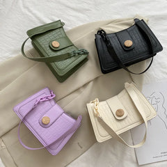 Crocodile Pattern Small Shoulder Bag for Women