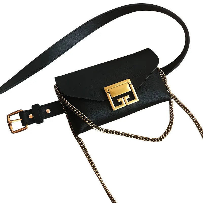 Solid Snake Pattern Waist Bag Multifunctional Shoulder Bag