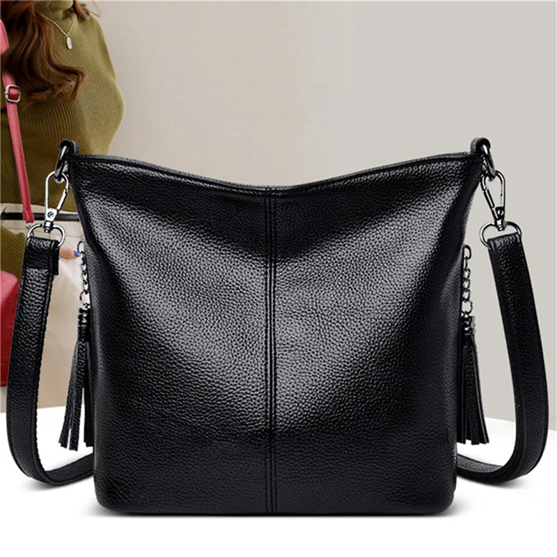 Tassel Shoulder Bag PU Leather Crossbody Bags Summer Bolsa Feminina