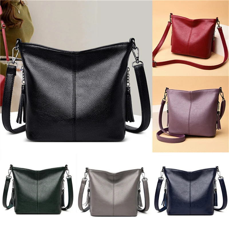 Tassel Shoulder Bag PU Leather Crossbody Bags Summer Bolsa Feminina