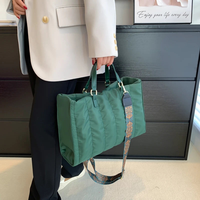 Women's Large Capacity Shoulder Bag Winter Crossbody Handbag