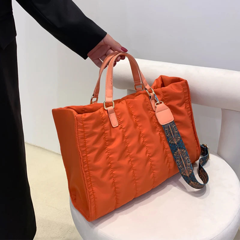 Women's Large Capacity Shoulder Bag Winter Crossbody Handbag