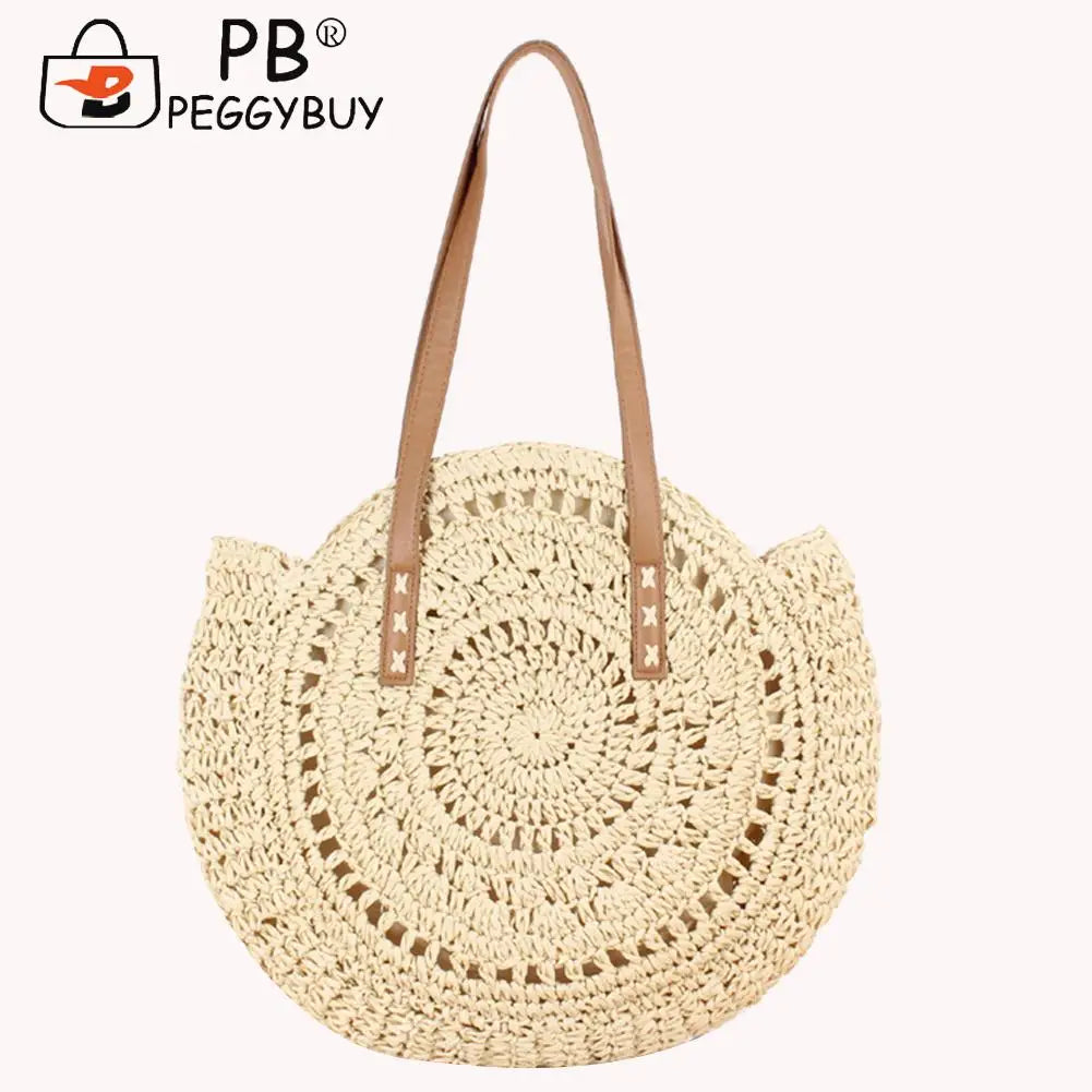 Women's Totes Bag Large Straw Woven Shoulder Handbag