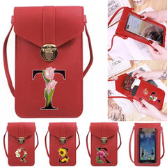 Women's Touch Screen Cell Phone Purse Leather Handbag