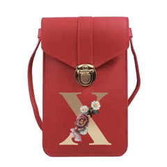 Women's Touch Screen Cell Phone Purse Leather Handbag