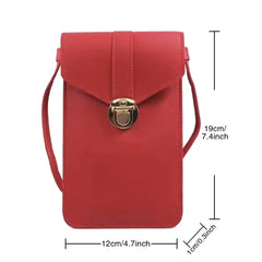 Women's Touch Screen Cell Phone Purse Leather Handbag