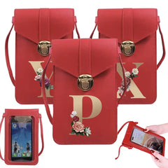Women's Touch Screen Cell Phone Purse Leather Handbag