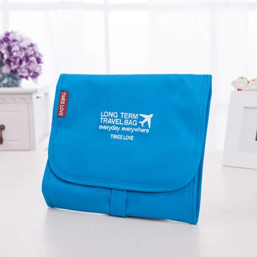 Travel Cosmetic Bag Toiletries Storage Foldable Polyester Nasal Washer B
