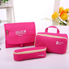 Travel Cosmetic Bag Toiletries Storage Foldable Polyester Nasal Washer B