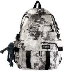 Nylon Backpack Laptop Book School Bag Women Backpacks