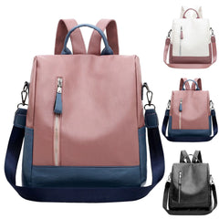 Ladies Versatile Leather Shoulder Bag Casual Large Capacity Backpack