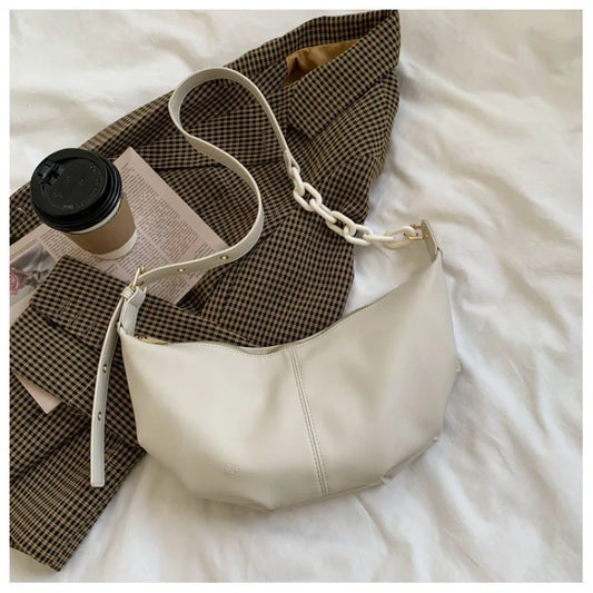 Vintage Hobos Soft Leather Crossbody Handbag