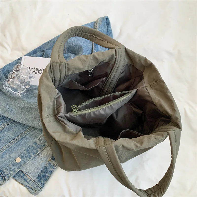 Waterproof Nylon Crossbody Shoulder Bag Women's Canvas Tote Shopper Bags
