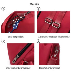 Waterproof Oxford Backpack for Women, 15.6" Laptop College Schoolbag