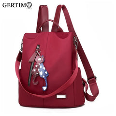 Waterproof Oxford Backpack for Women, 15.6" Laptop College Schoolbag