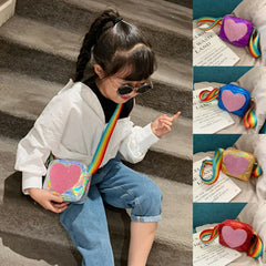Girls Cartoon Shoulder Bag PU Leather Handbag