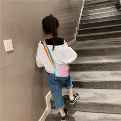 Girls Cartoon Shoulder Bag PU Leather Handbag
