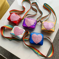Girls Cartoon Shoulder Bag PU Leather Handbag