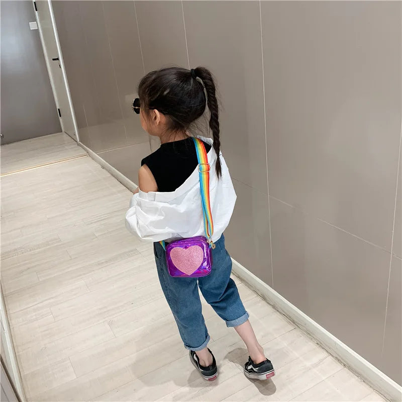 Girls Cartoon Shoulder Bag PU Leather Handbag