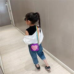 Girls Cartoon Shoulder Bag PU Leather Handbag