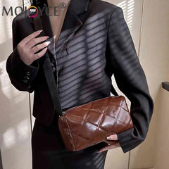 Women Handbags with Small Purse PU Composite Shoulder Bag Diamond Lattice
