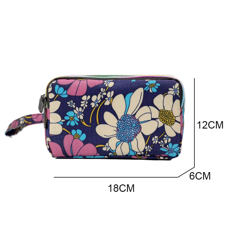 Large Capacity Zipper Purse Oxford Leather Female Long Wallet
