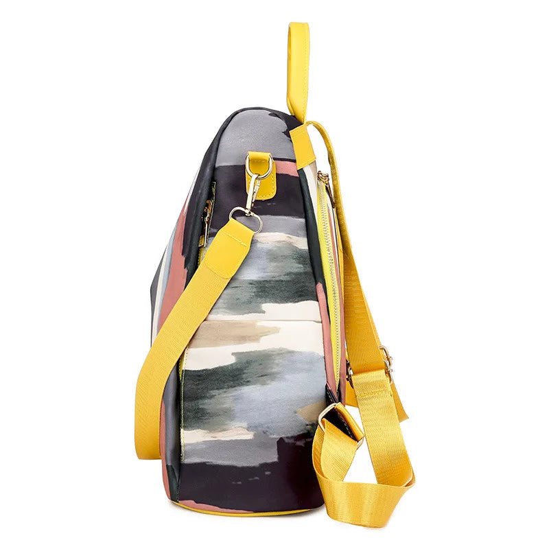 Women's Oxford Cloth Backpack for Travel and School, Anti-Theft Design
