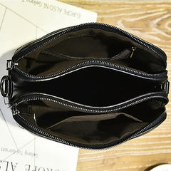 Embroidered Shoulder Bag Double Pouch Lady Bag