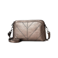 Embroidered Shoulder Bag Double Pouch Lady Bag