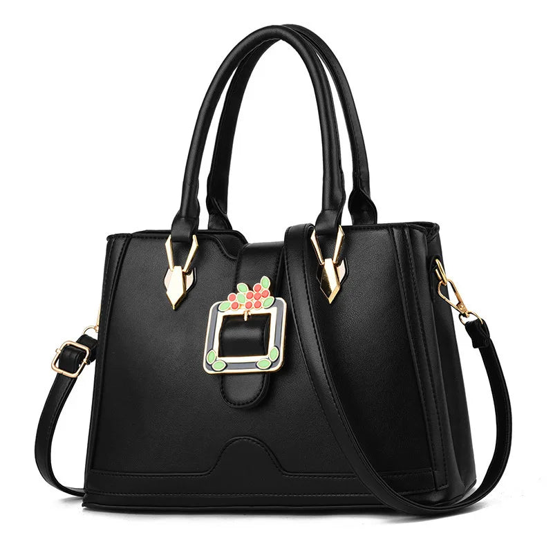 PU Leather Women's Shoulder Bag Solid Big Bag