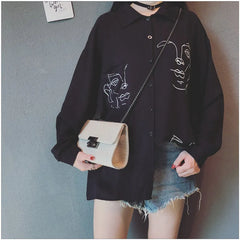 Striped Messenger Bag Chain Shoulder Bag Women's Handbag