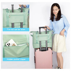 Foldable Travel Bag for Women Large Capacity Hand-held Wait Bag