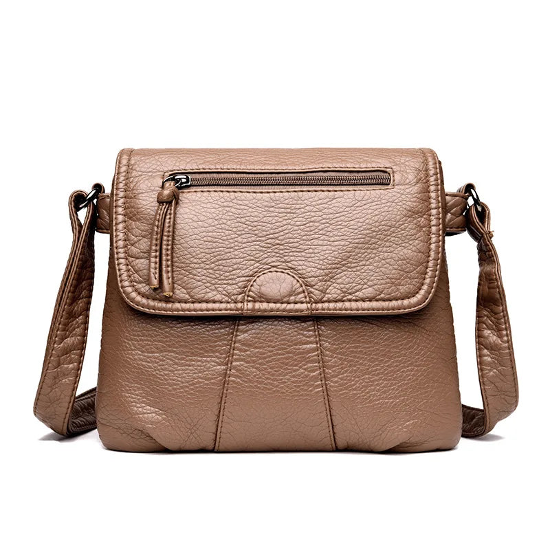 Large Capacity Zipper Shoulder Bag for Women