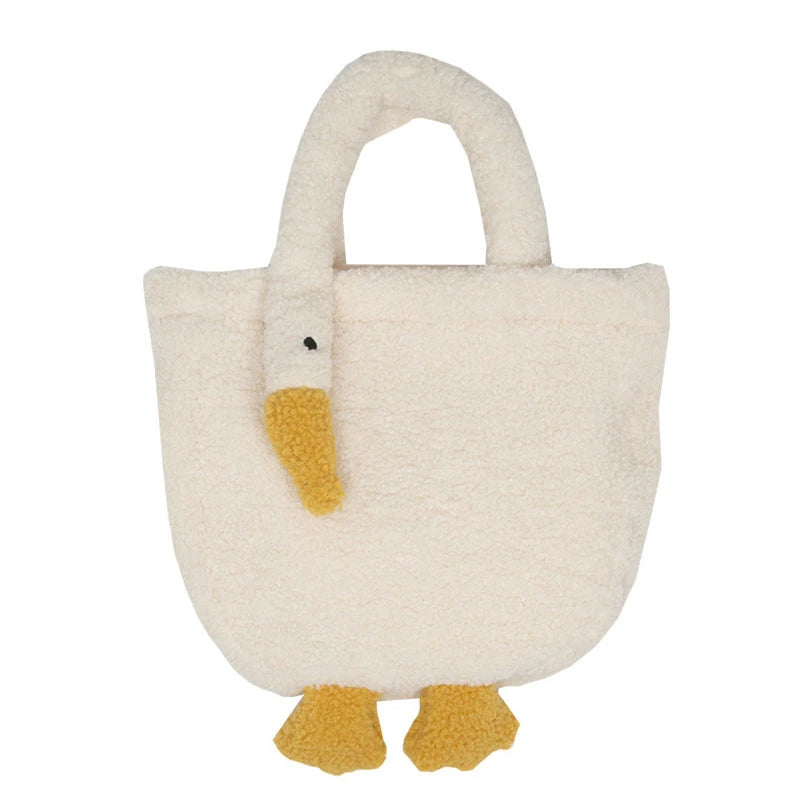 Ladies Lamb Velvet Handbag Girl Wrist Bag Plush Velvet Messenger Bag