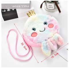 Plush Octopus One-Shoulder Messenger Bag - Winter Warm Chain Handbag