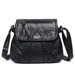 Small PU Leather Messenger Bag for Women