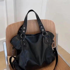 Women Leather Tote Handbag Large Soft Sheepskin Crossbody Shoulder Bag
