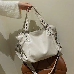 Women Leather Tote Handbag Large Soft Sheepskin Crossbody Shoulder Bag