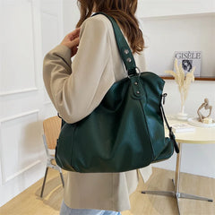 Women Leather Tote Handbag Large Soft Sheepskin Crossbody Shoulder Bag