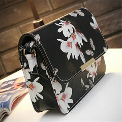 Ladsoul Literary Women Bag Shoulder Bag Flower & Butterfly Print Crossbody Bags
